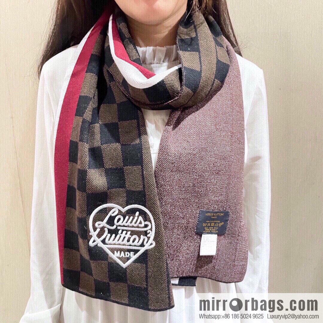 LV Louis Vuitton Couple 100% Imported Knitted Cashmere Scarf