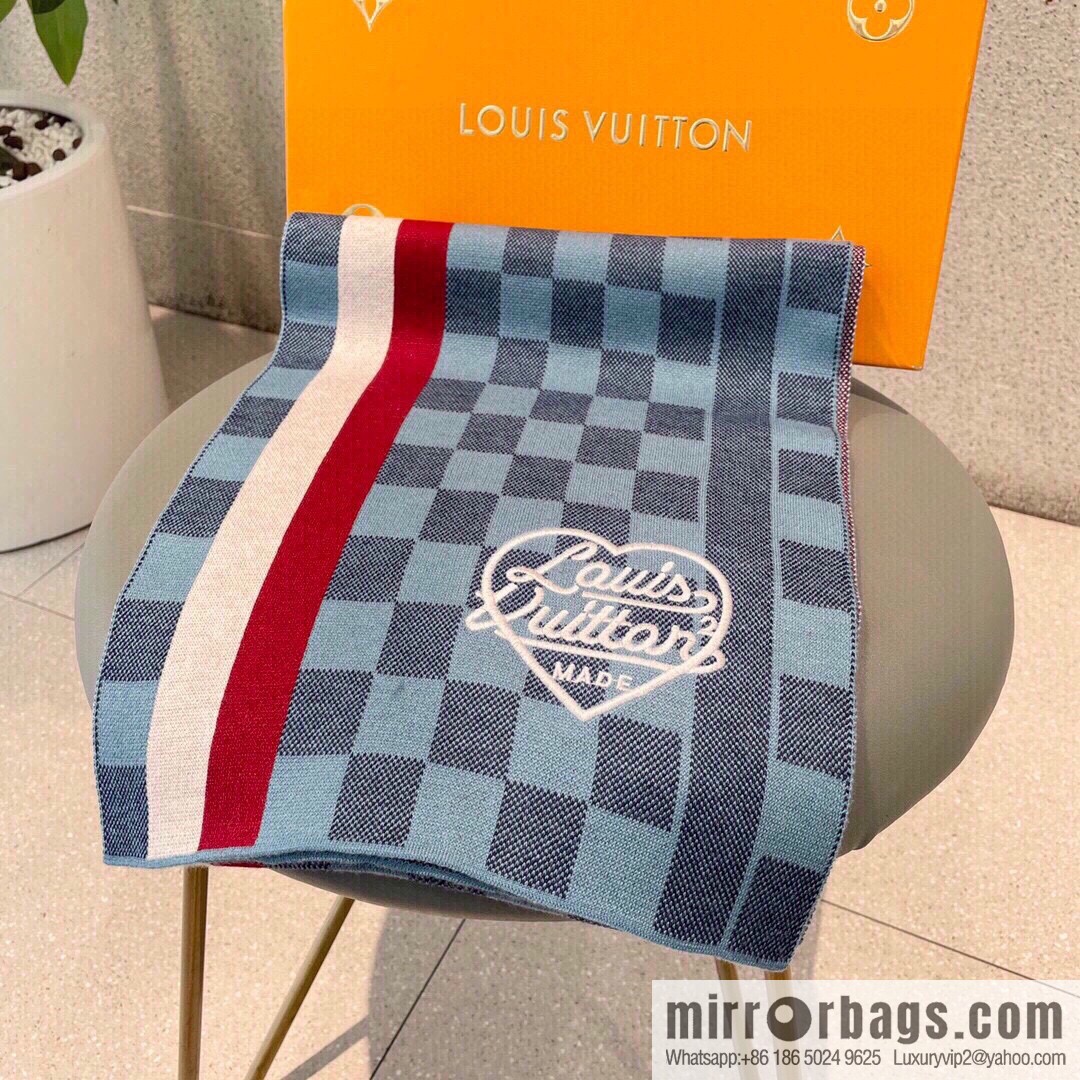 LV Louis Vuitton Couple 100% Imported Knitted Cashmere Scarf