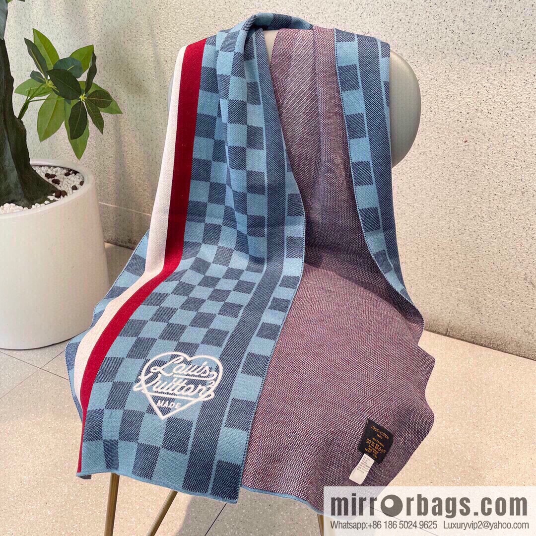 LV Louis Vuitton Couple 100% Imported Knitted Cashmere Scarf