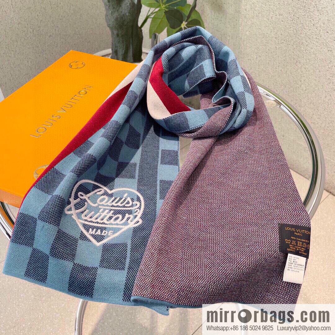 LV Louis Vuitton Couple 100% Imported Knitted Cashmere Scarf
