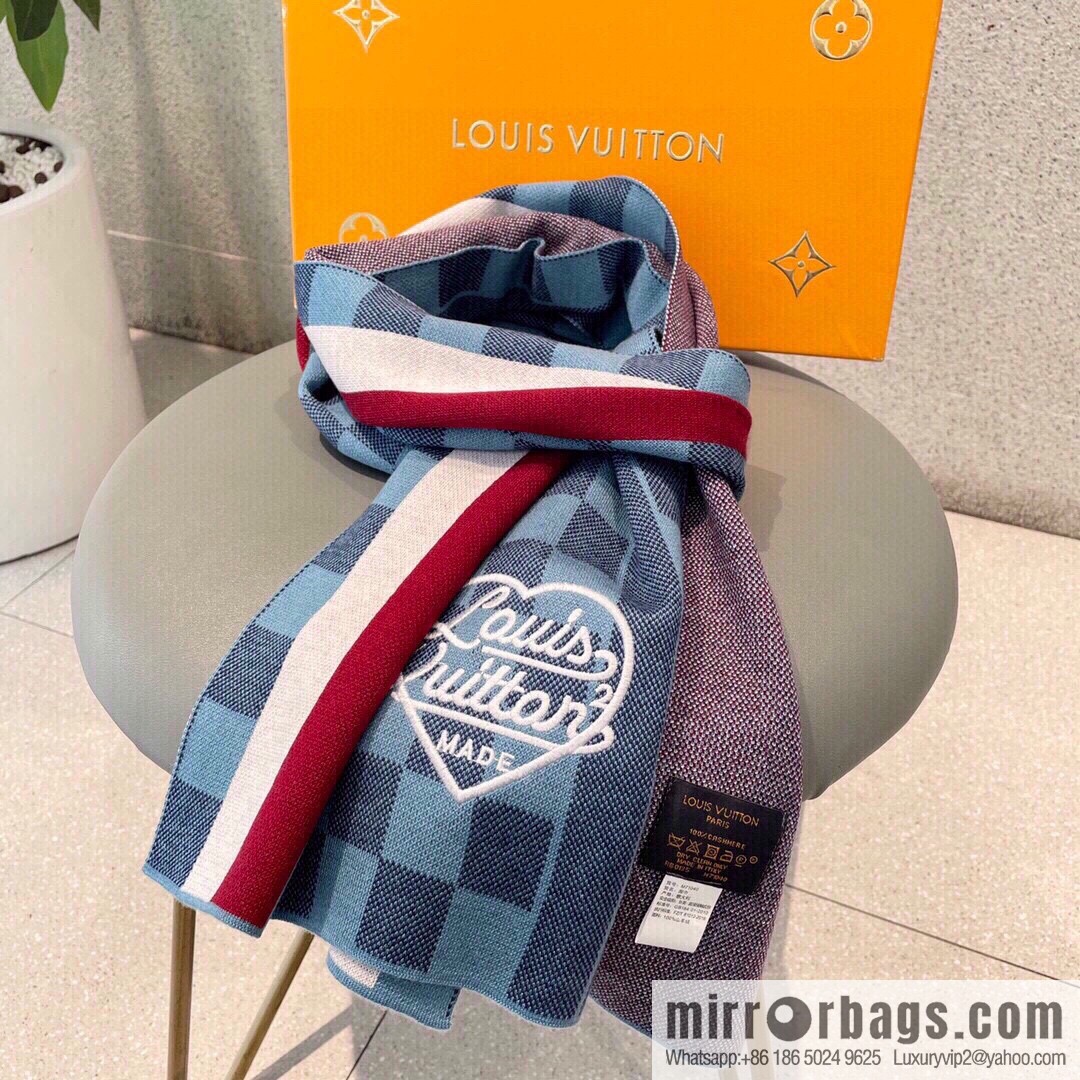 LV Louis Vuitton Couple 100% Imported Knitted Cashmere Scarf