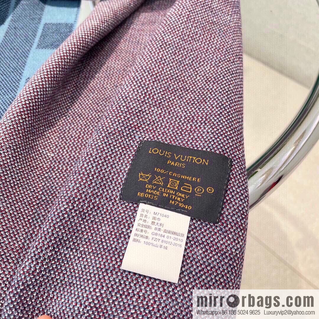 LV Louis Vuitton Couple 100% Imported Knitted Cashmere Scarf