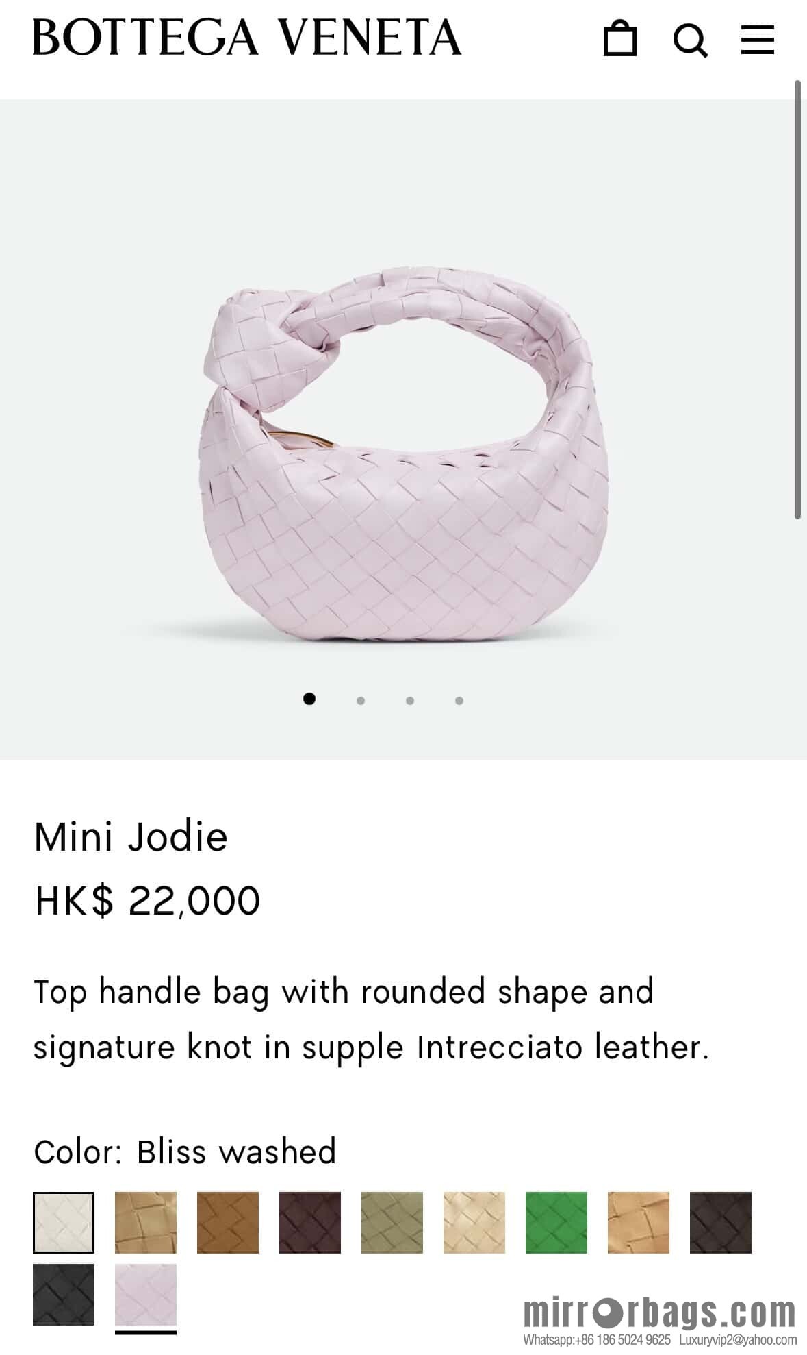 BV MINI JODIE 651876 happiness powder