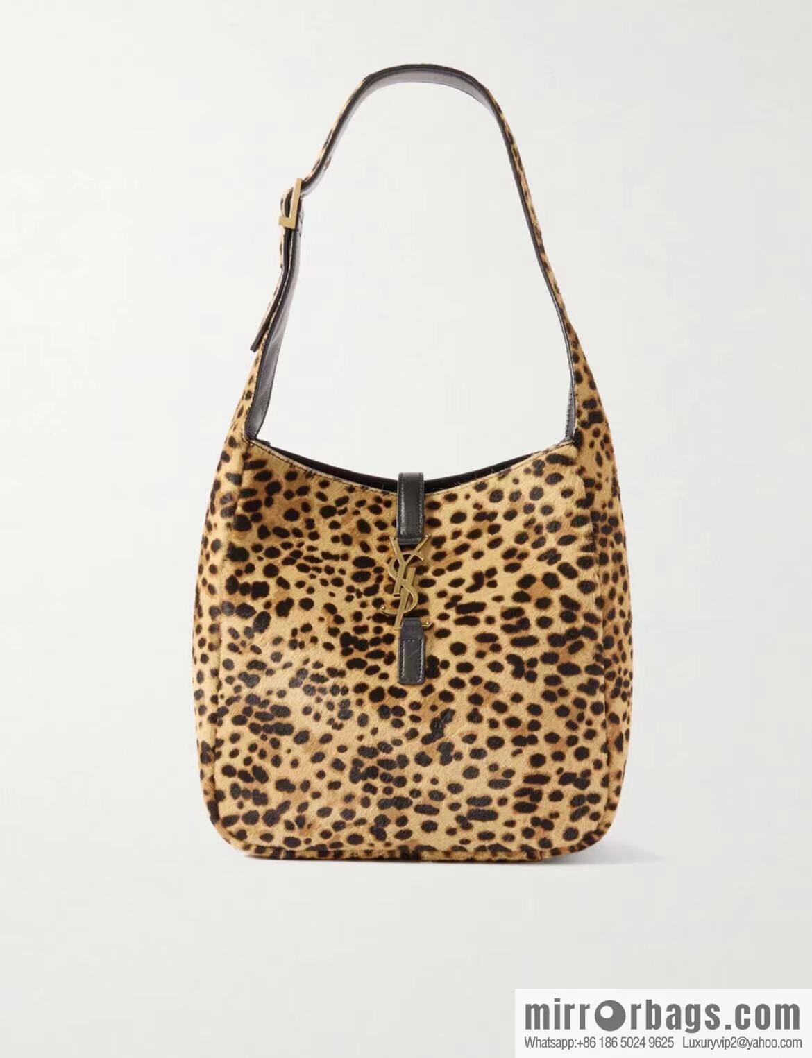 YSL 𝗛𝗢𝗕𝗢 ♡ leopard print, medieval underarm bag 713938