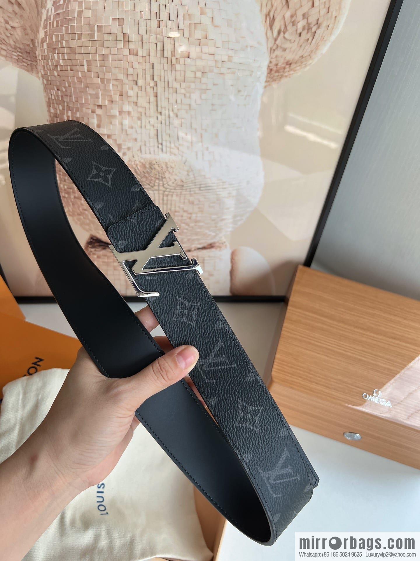 LV/Louis Vuitton 2022 new men's 40mm belt