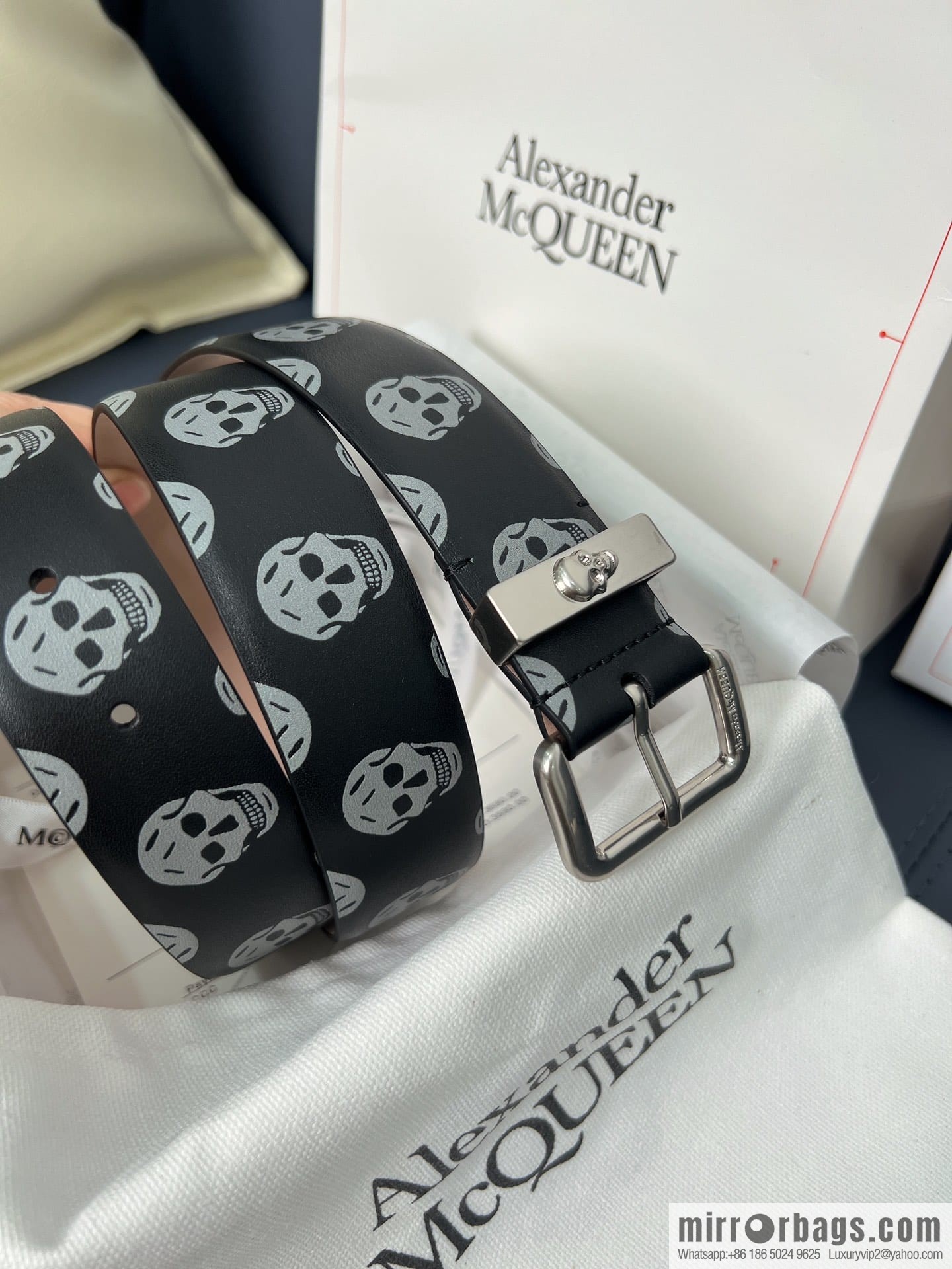 Alexander McQueen, gold-filled belt marked metal buckle women's belt