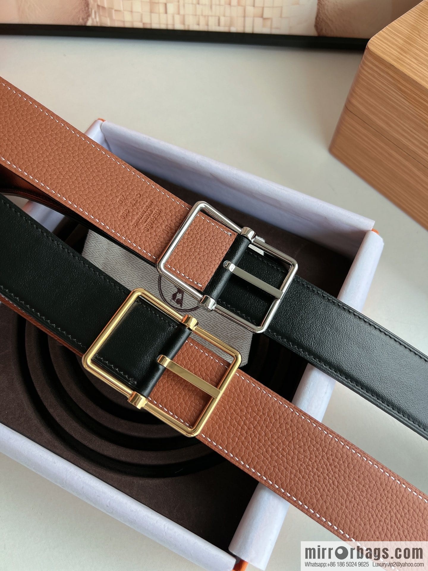 Hermes Hermes 40mm Nathan Double Sided External Belt