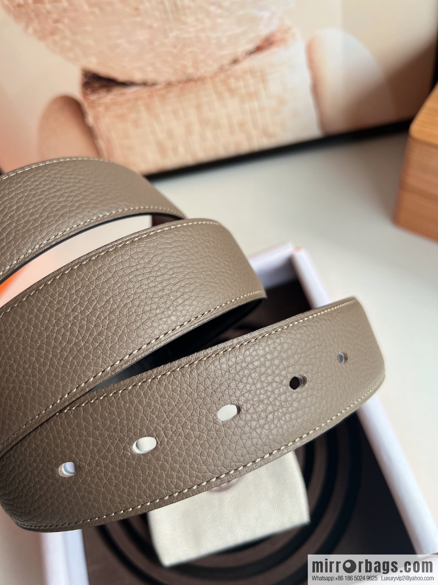 Hermes Hermes 40mm Nathan Double Sided External Belt
