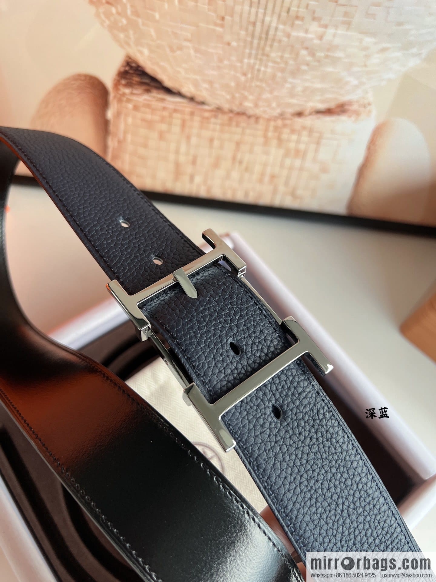 Hermes Hermes 40mm Nathan Double Sided External Belt