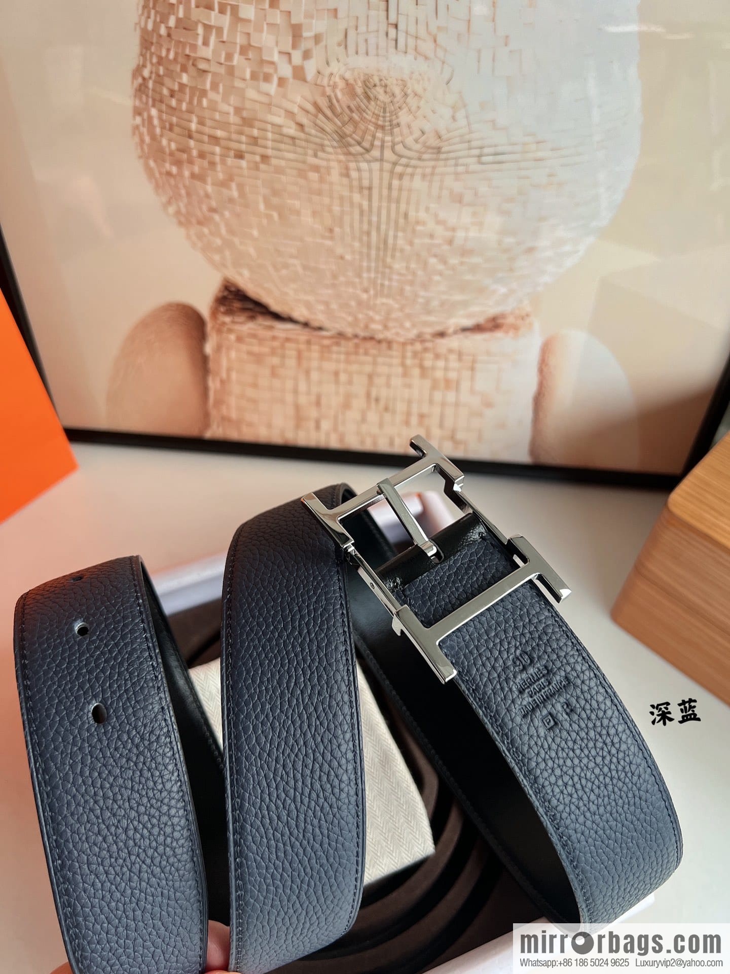 Hermes Hermes 40mm Nathan Double Sided External Belt