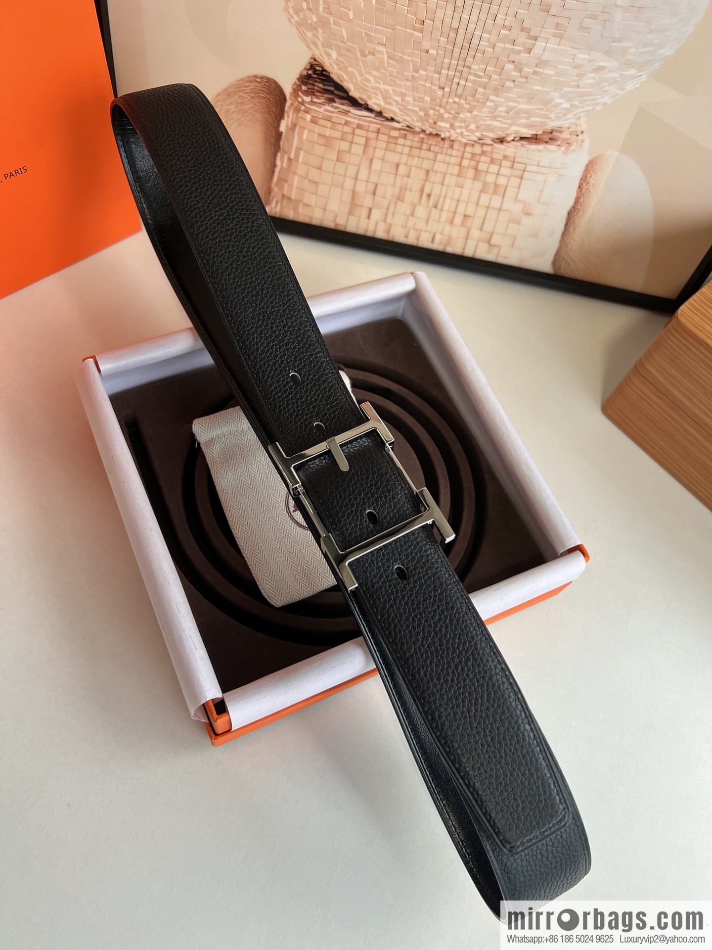 Hermes Hermes 40mm Nathan Double Sided External Belt