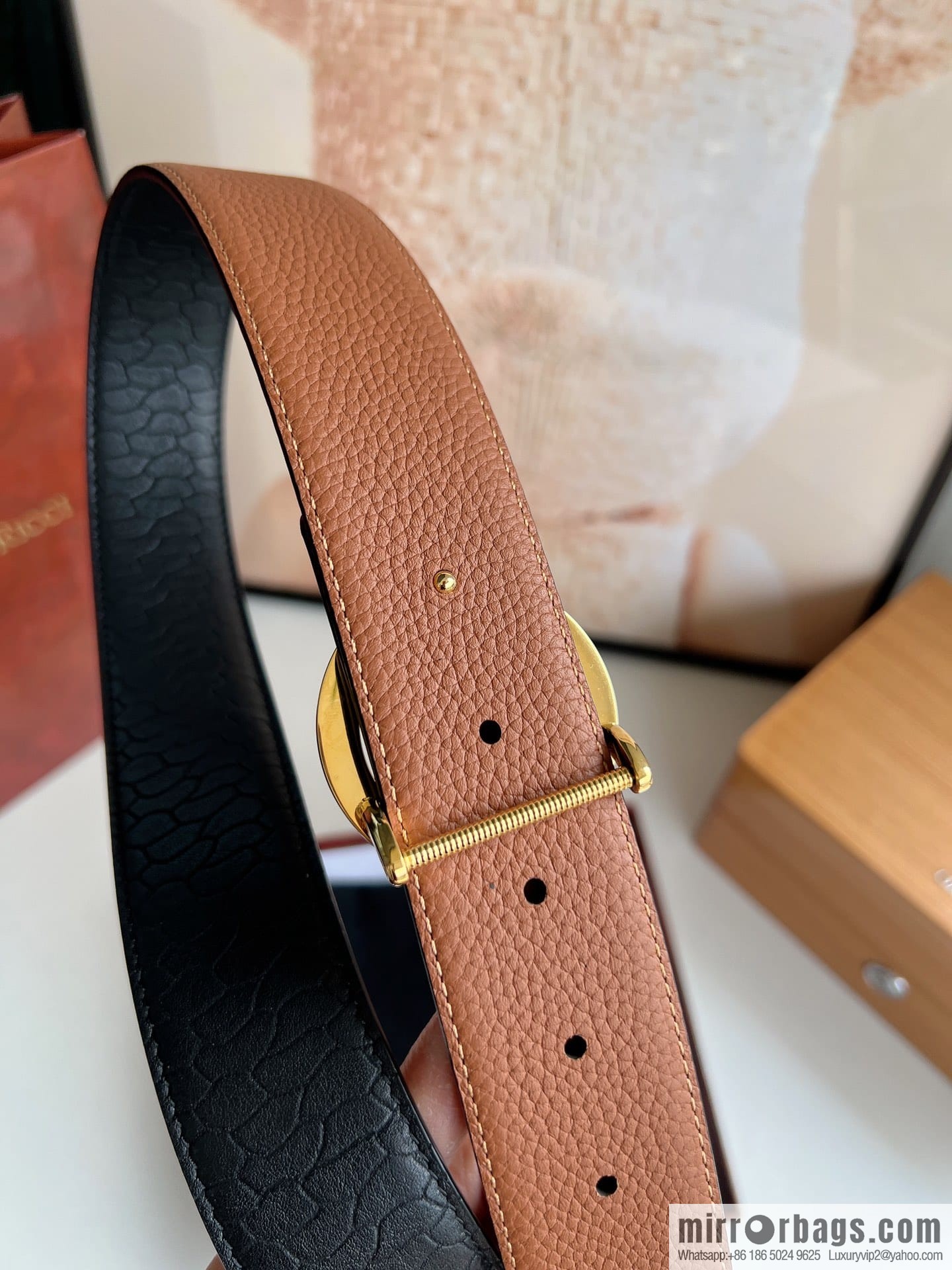 Stefano. Ricci Stephen, Selected Cowhide Press Textured Belt 3.8cm