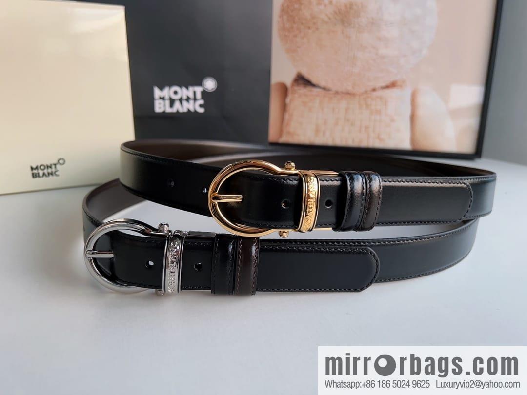 Montblanc, Men's Classic 3.0cm Rotatable Oval Double Sided Belt