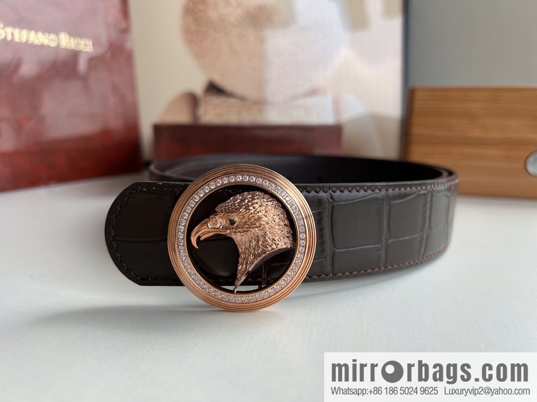 Stefano Ricci (Stephen Law. Nichi) This men's belt width is 3.8cm.