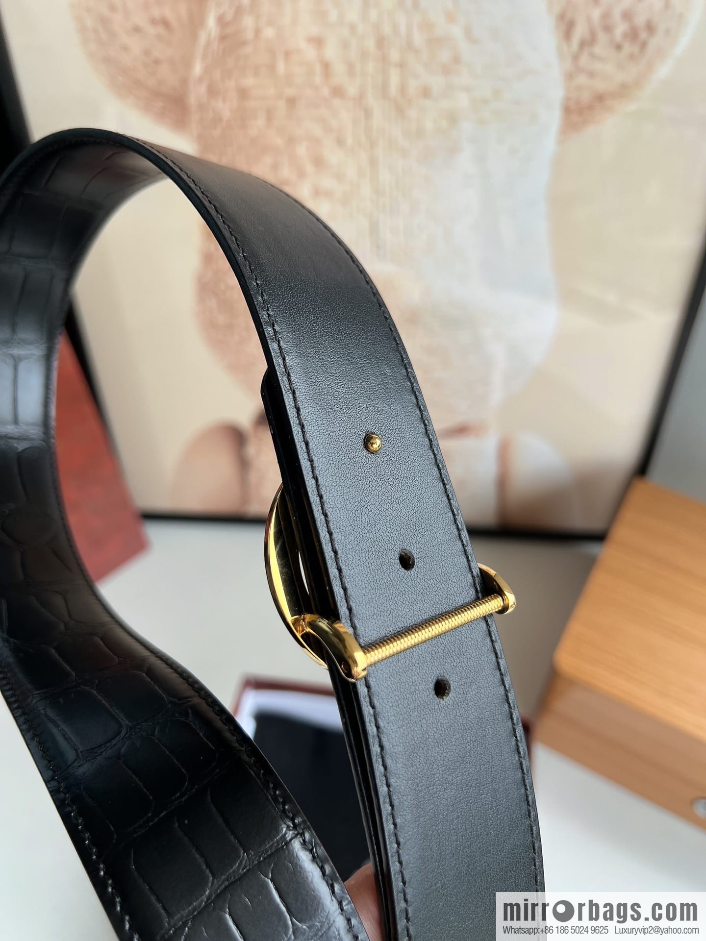 Stefano Ricci (Stephen Law. Nichi) This men's belt width is 3.8cm.