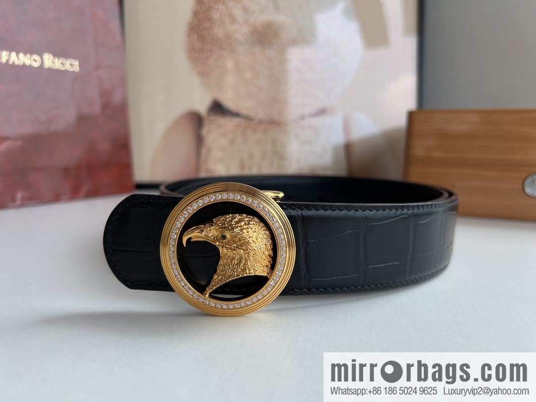 Stefano Ricci (Stephen Law. Nichi) This men's belt width is 3.8cm.