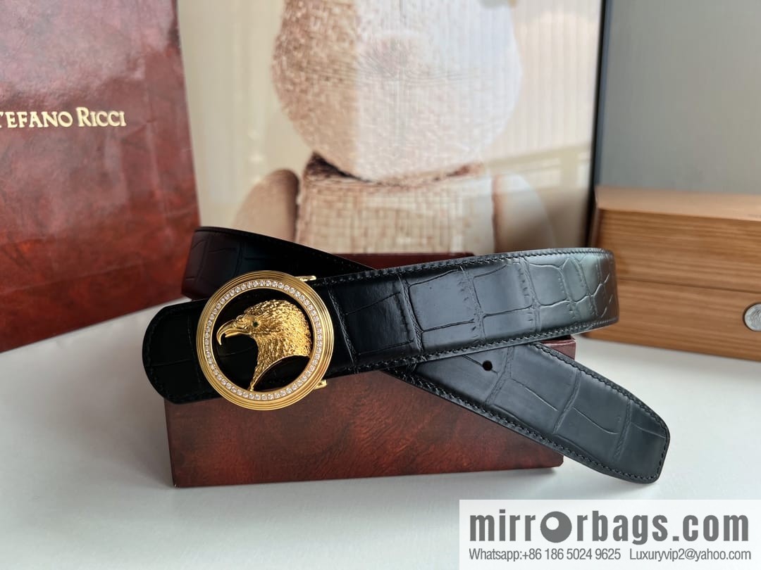 Stefano Ricci (Stephen Law. Nichi) This men's belt width is 3.8cm.