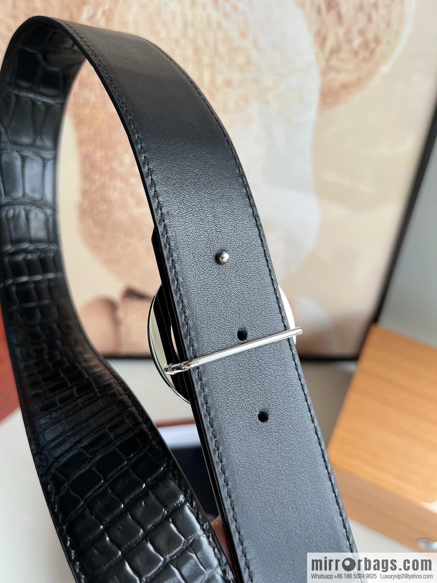 Stefano Ricci (Stephen Law. Nichi) This men's belt width is 3.8cm.