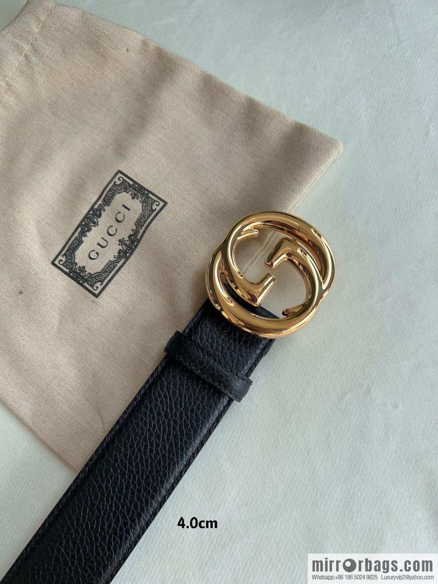 Gucci Gucci, Original Lychee Texture 4.0cm Belt
