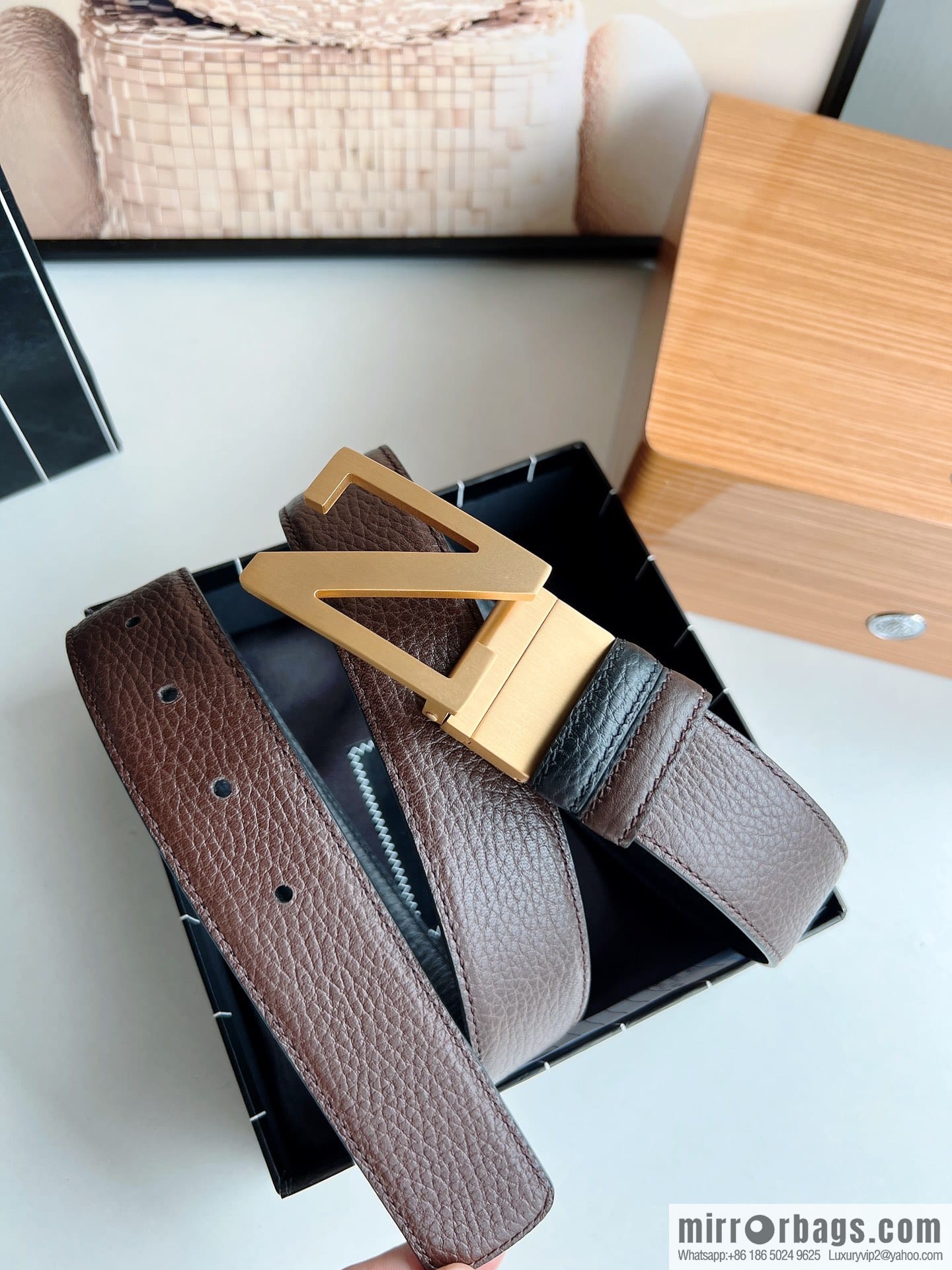 Zegna ZEGNA Boutique Logo Belt Buckle Men's 3.5cm Belt