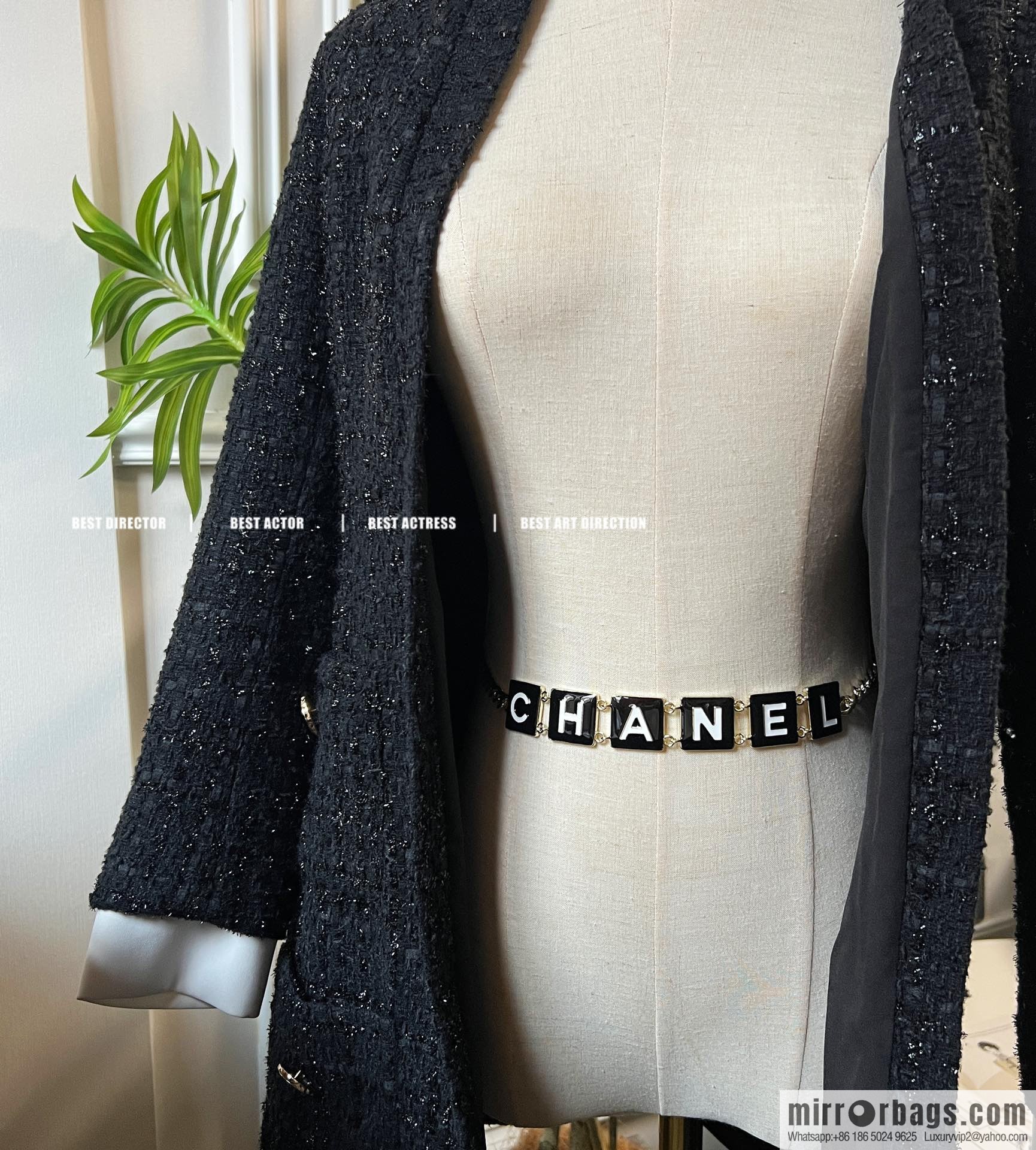 New ☑️ Chanel square letter waist chain belt