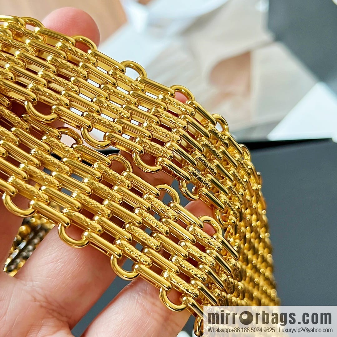 New ☑️ Chanel gold full diamond chain waist chain belt
