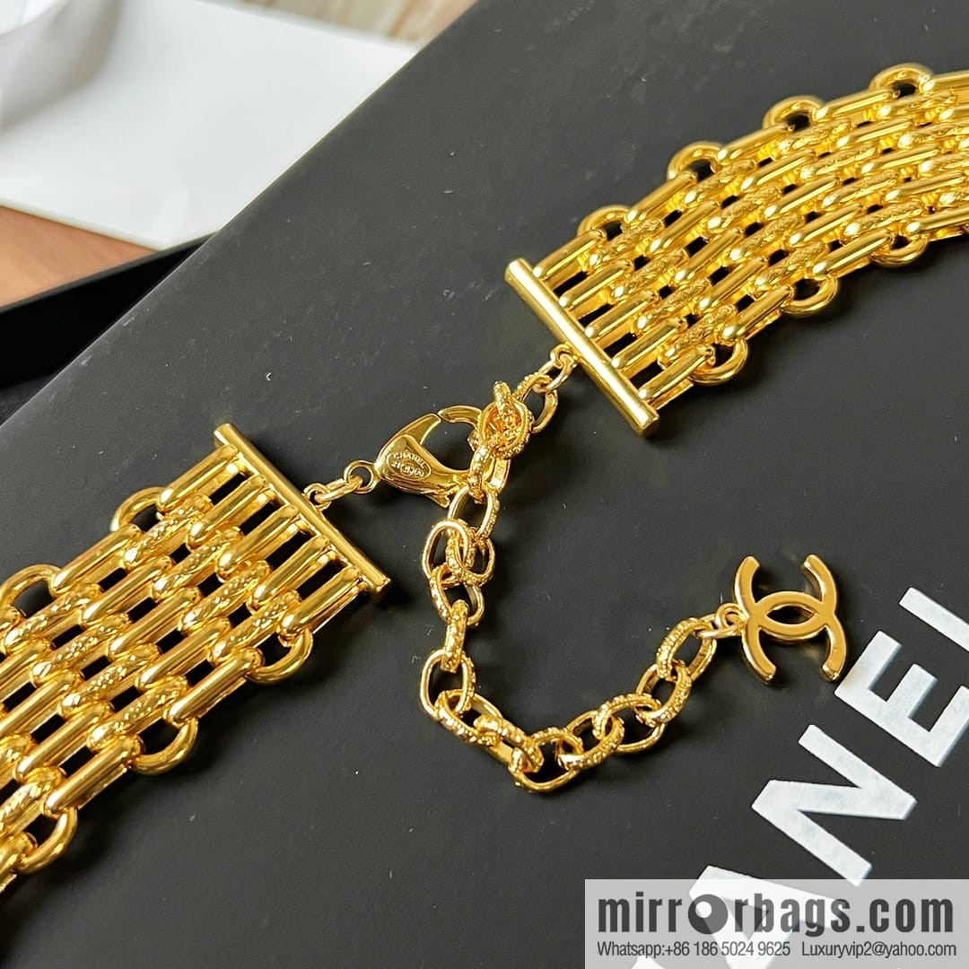 New ☑️ Chanel gold full diamond chain waist chain belt