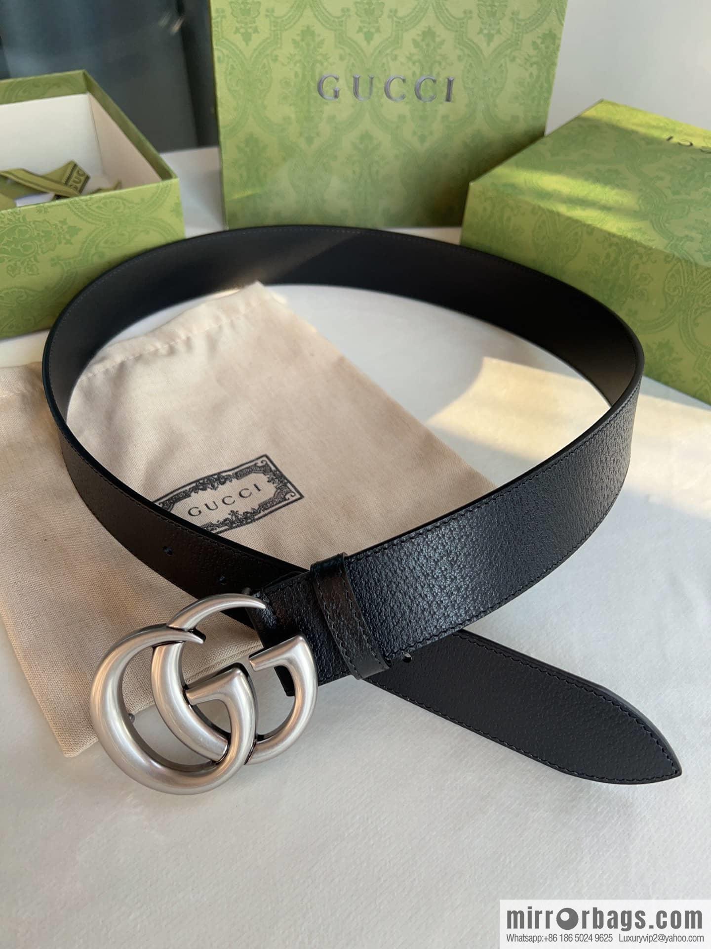 Gucci Gucci, men's 3.8cm belt made of imported cowhide Seiko