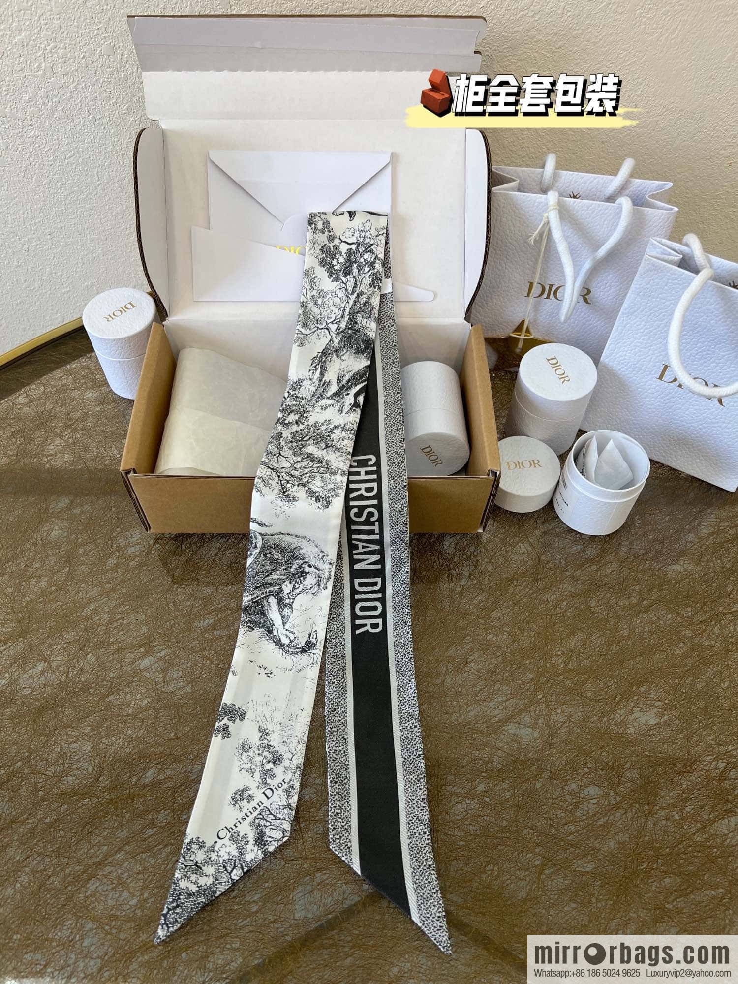 Dior twilly Sauvage Zooey print headband