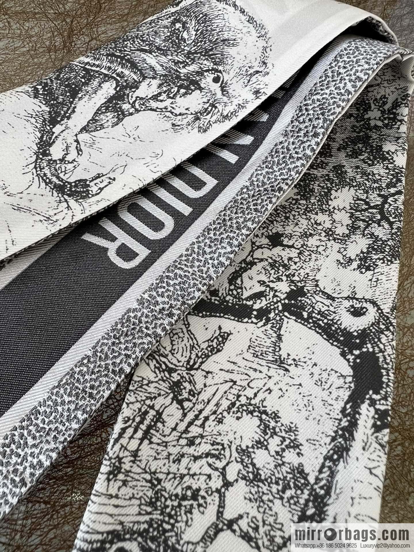 Dior twilly Sauvage Zooey print headband