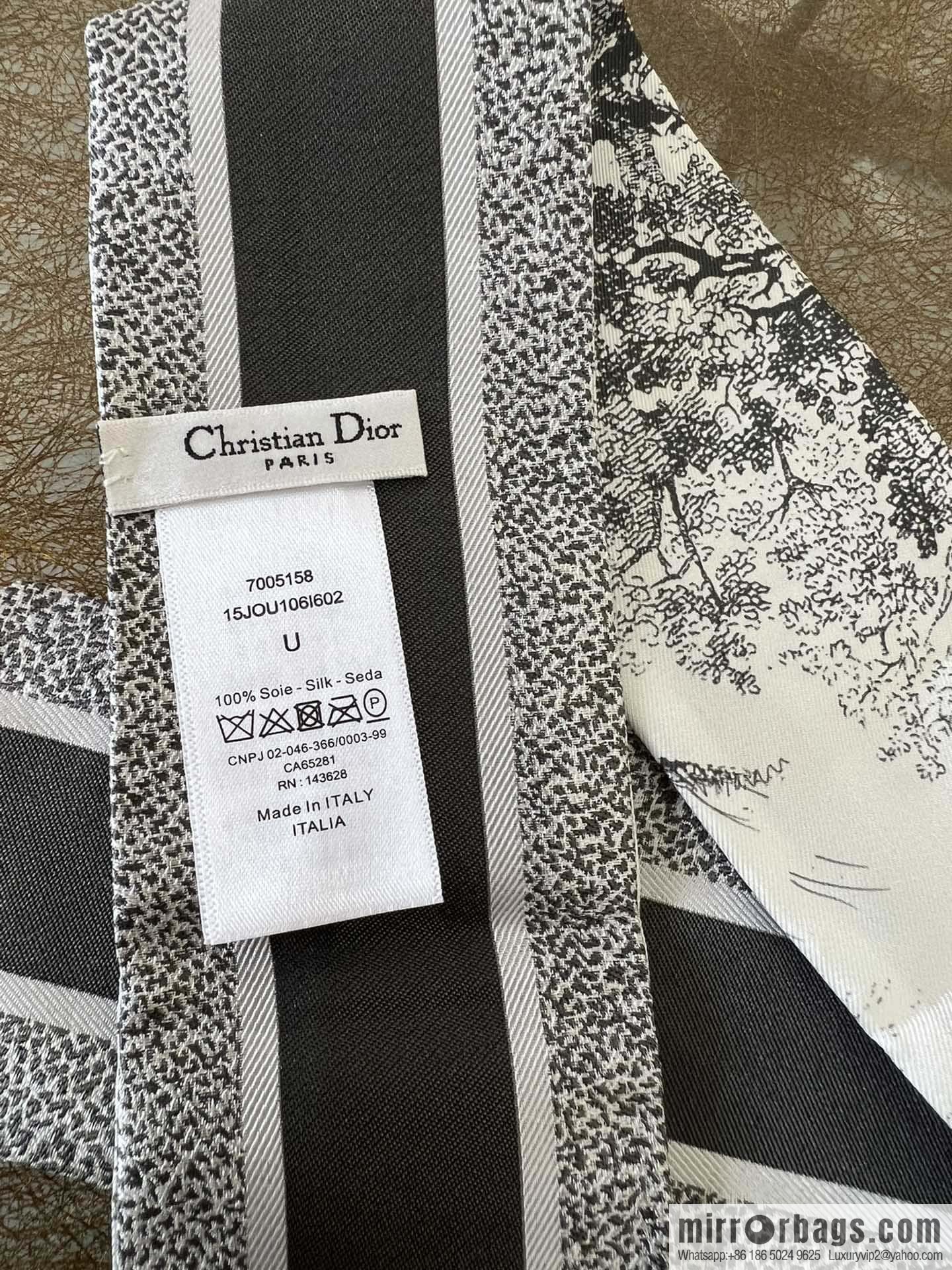 Dior twilly Sauvage Zooey print headband