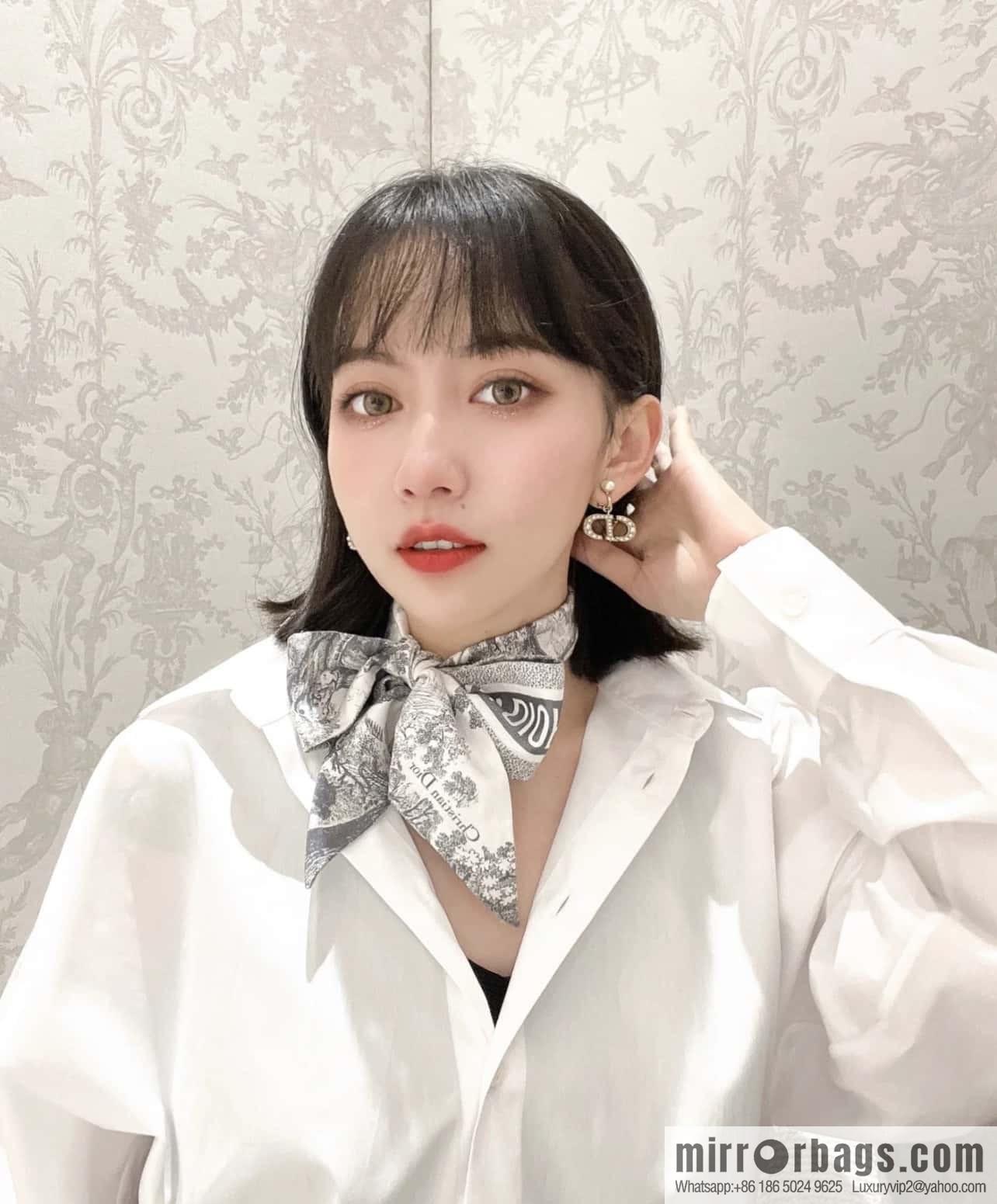 Dior twilly Sauvage Zooey print headband