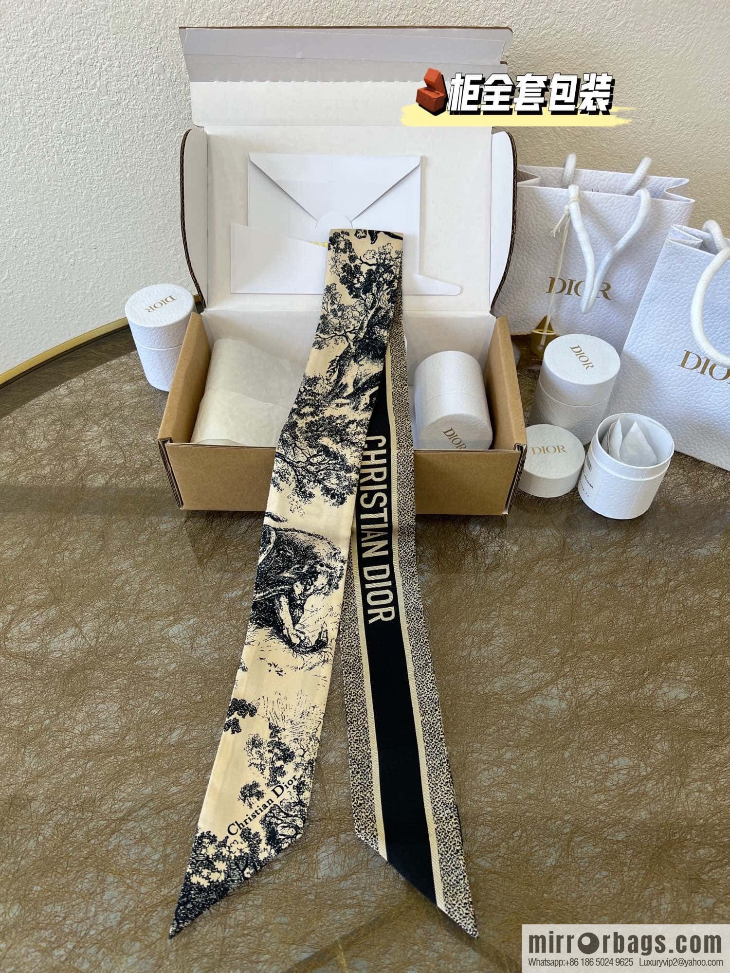 Dior twilly Sauvage Zooey print headband