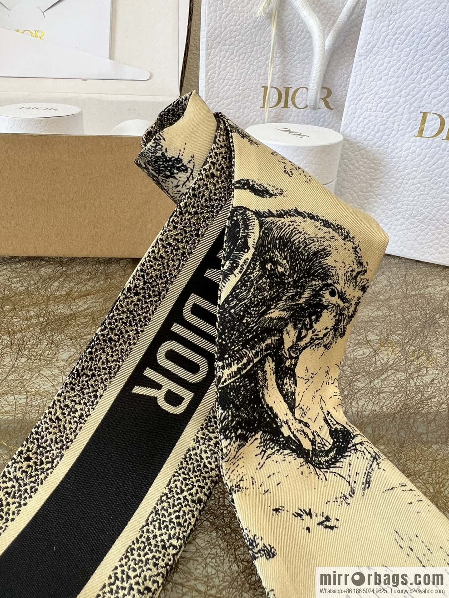 Dior twilly Sauvage Zooey print headband