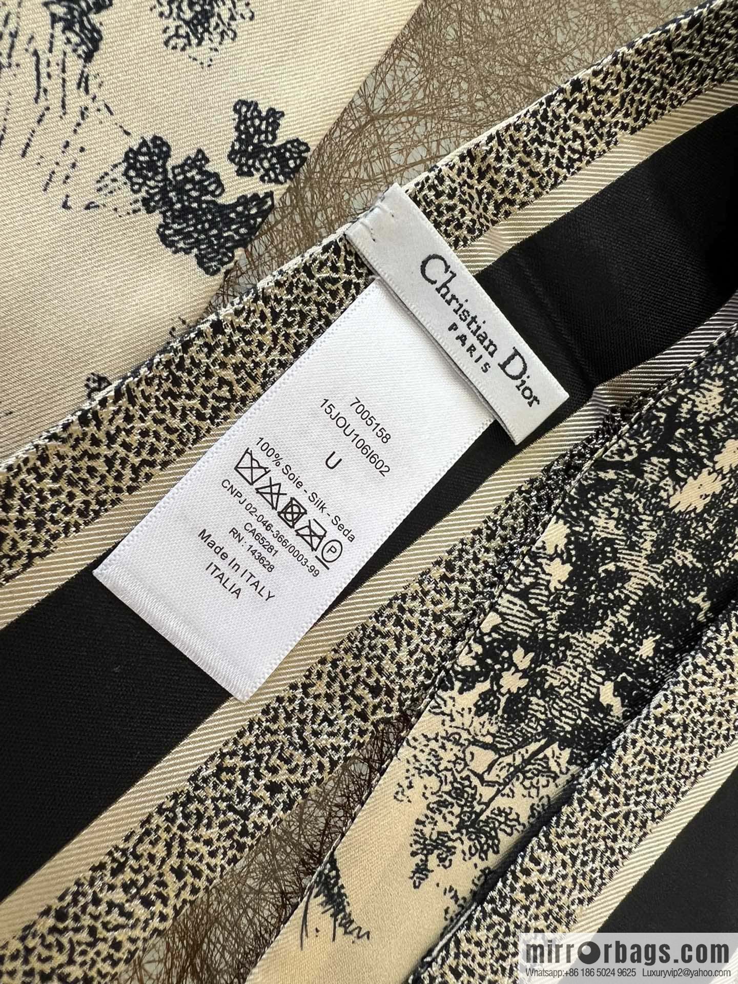 Dior twilly Sauvage Zooey print headband