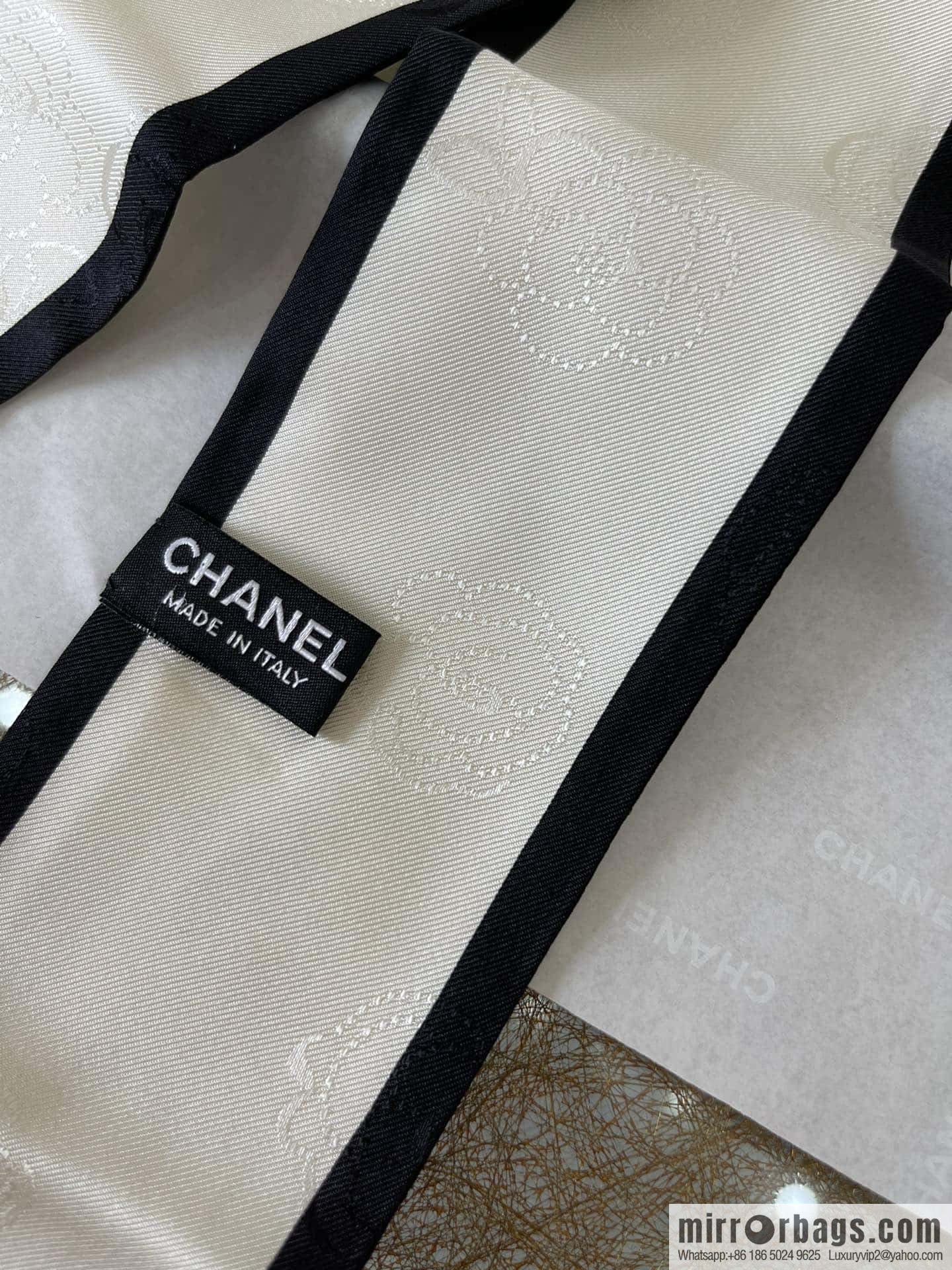 CHANEL CHANEL 100% silk jacquard hair band