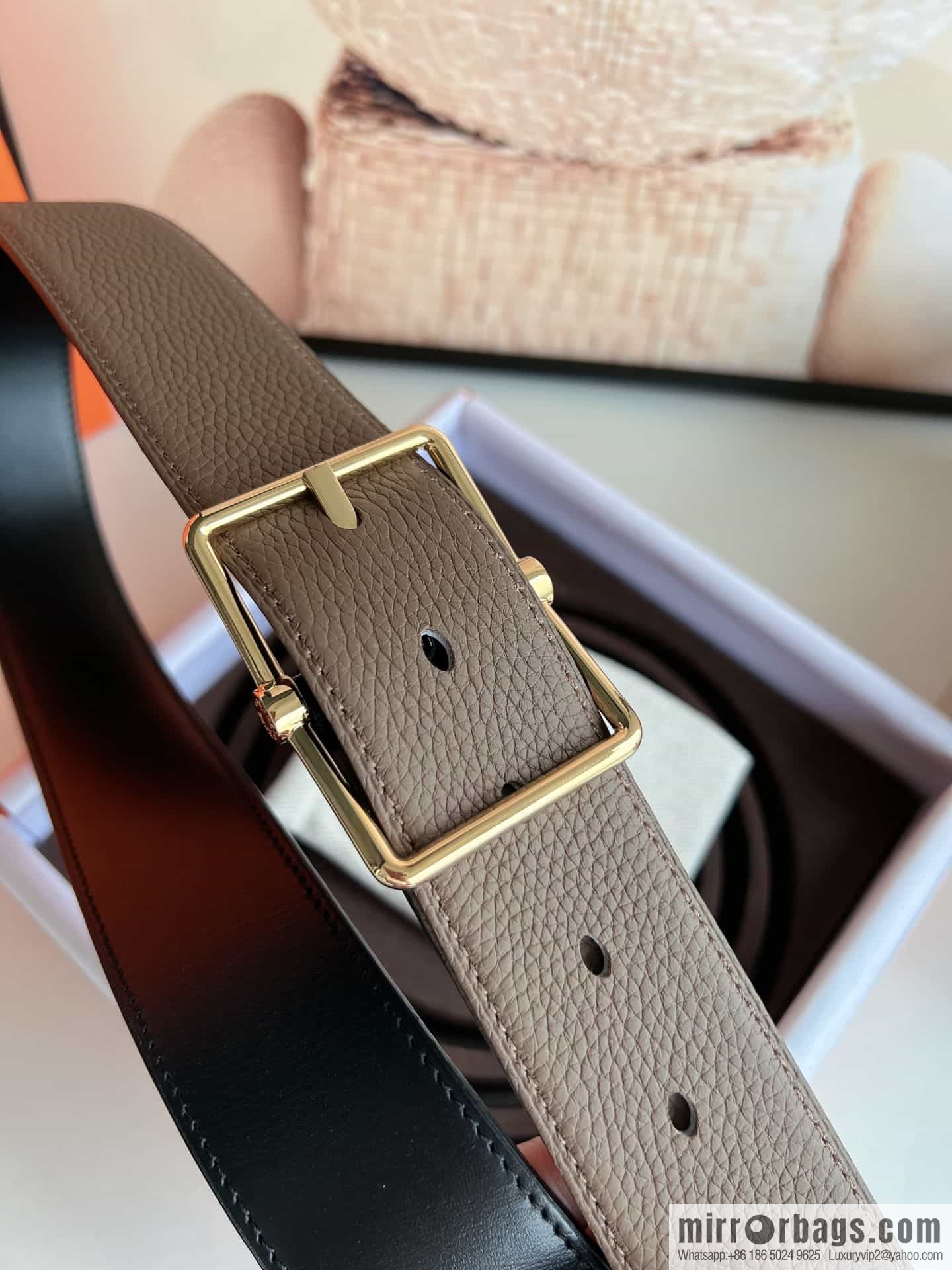 Hermes Hermes 40mm Nathan Double Sided External Belt