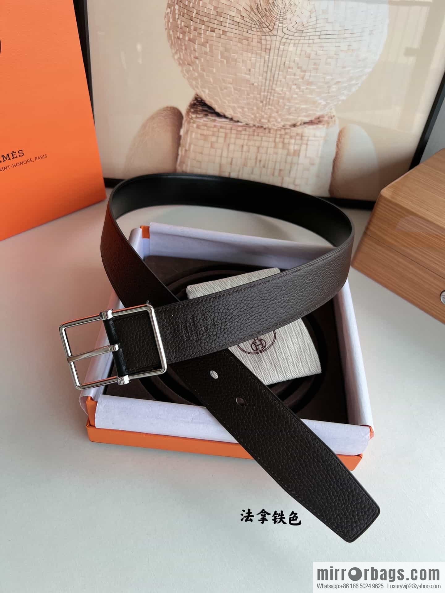 Hermes Hermes 40mm Nathan Double Sided External Belt