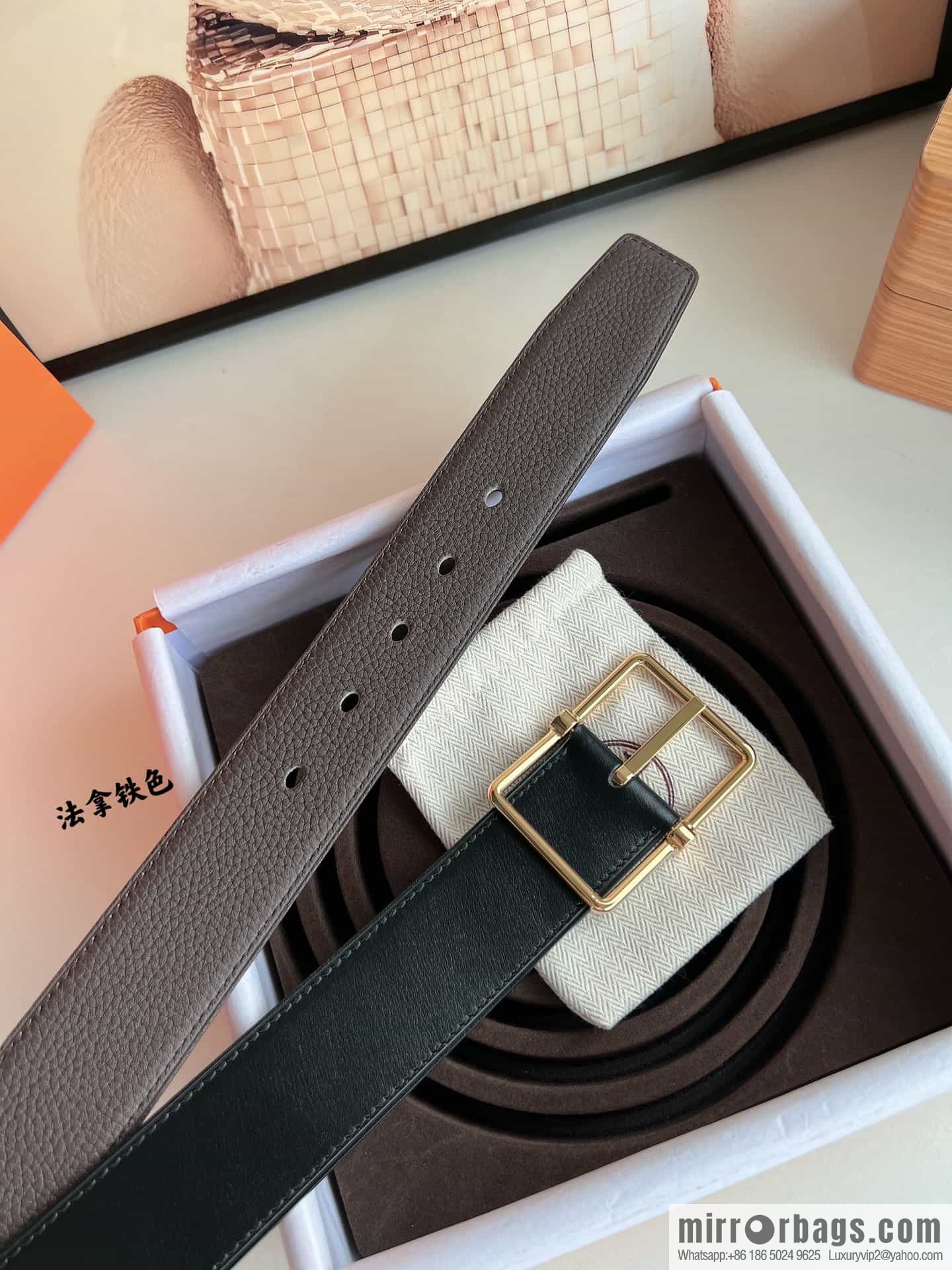 Hermes Hermes 40mm Nathan Double Sided External Belt