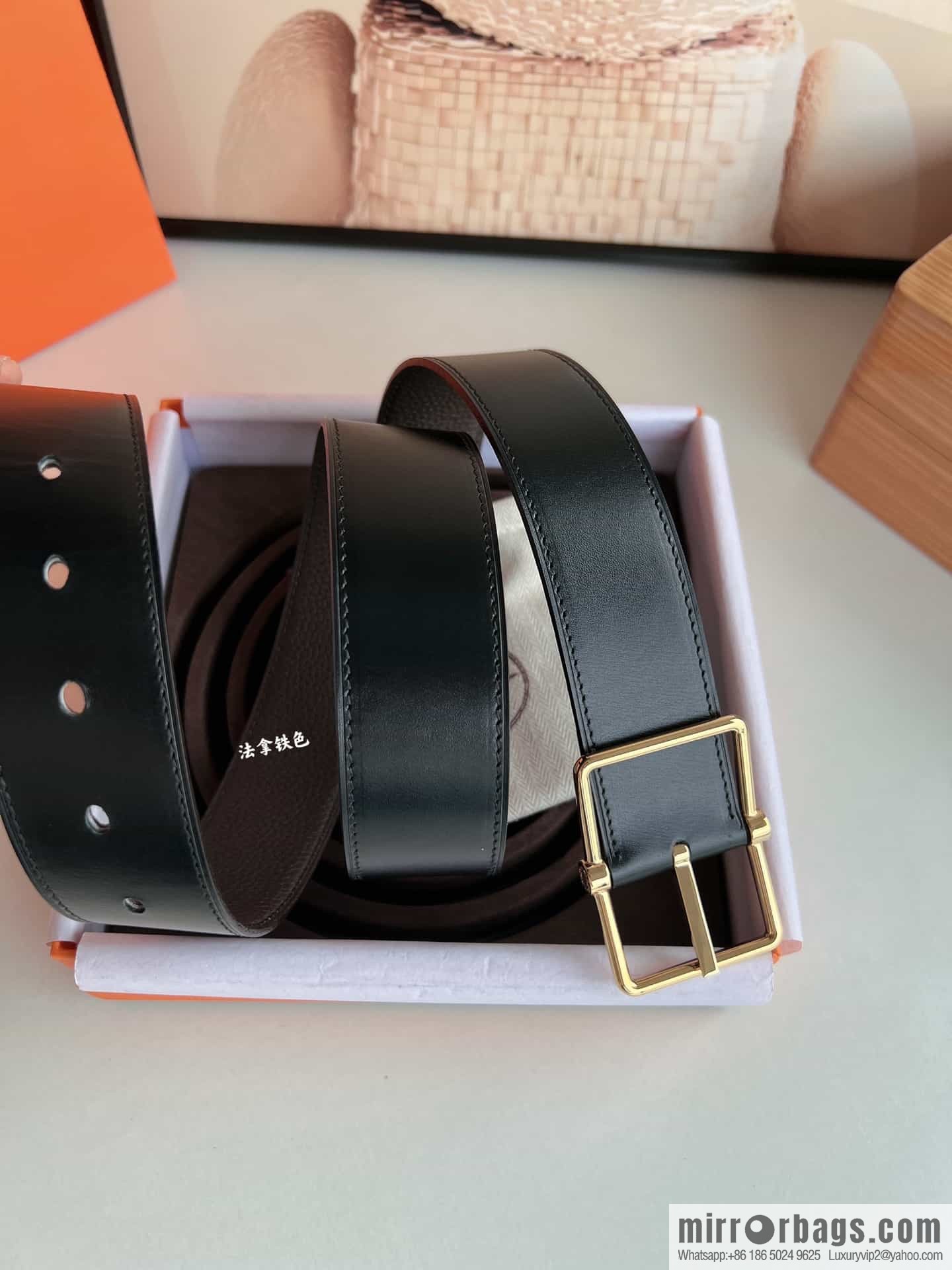 Hermes Hermes 40mm Nathan Double Sided External Belt
