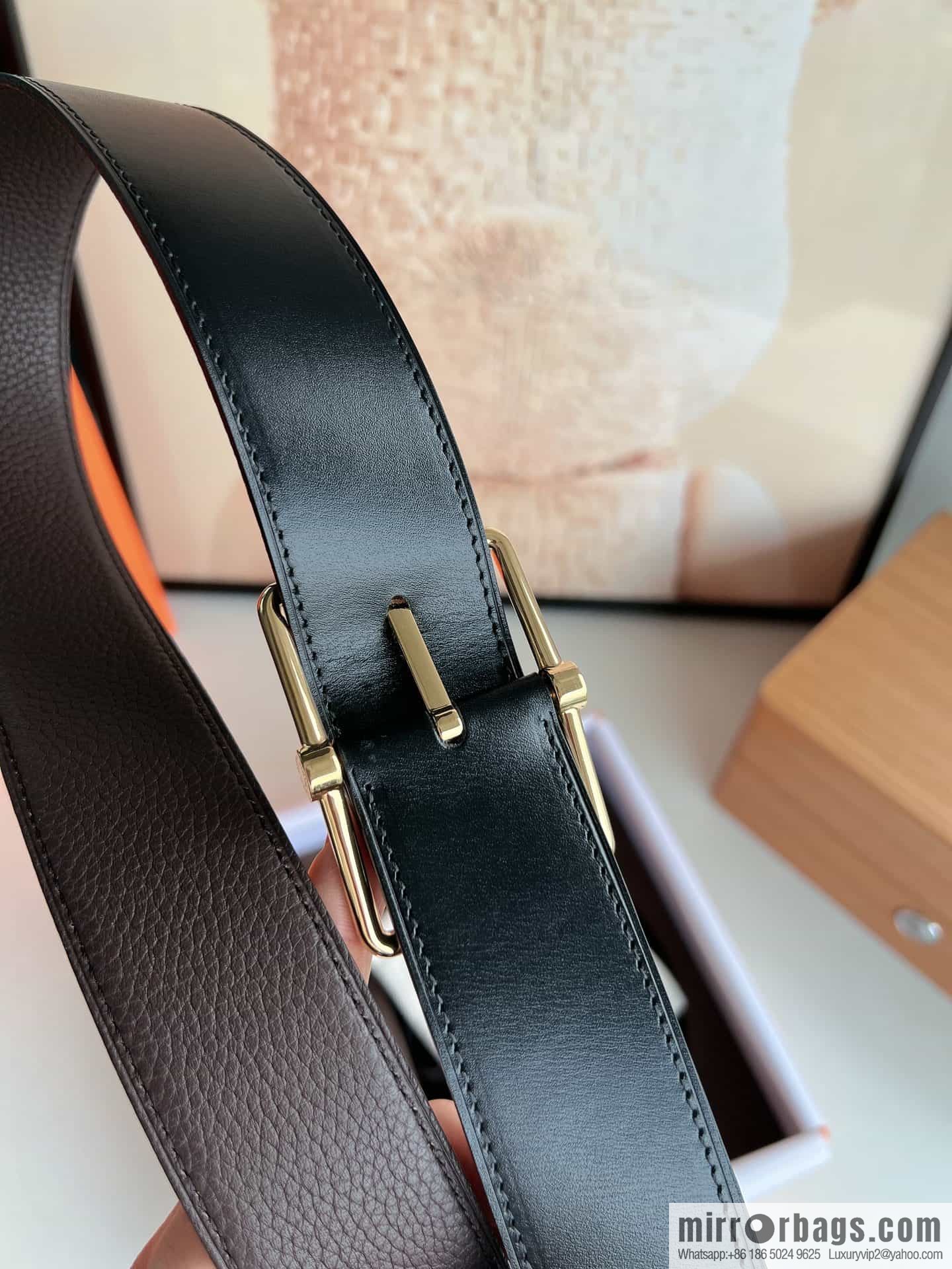 Hermes Hermes 40mm Nathan Double Sided External Belt