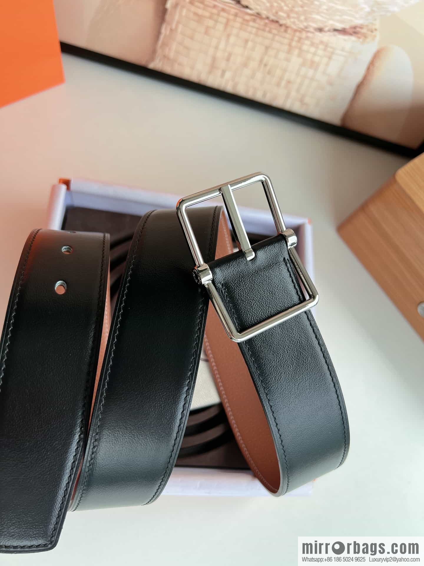 Hermes Hermes 40mm Nathan Double Sided External Belt