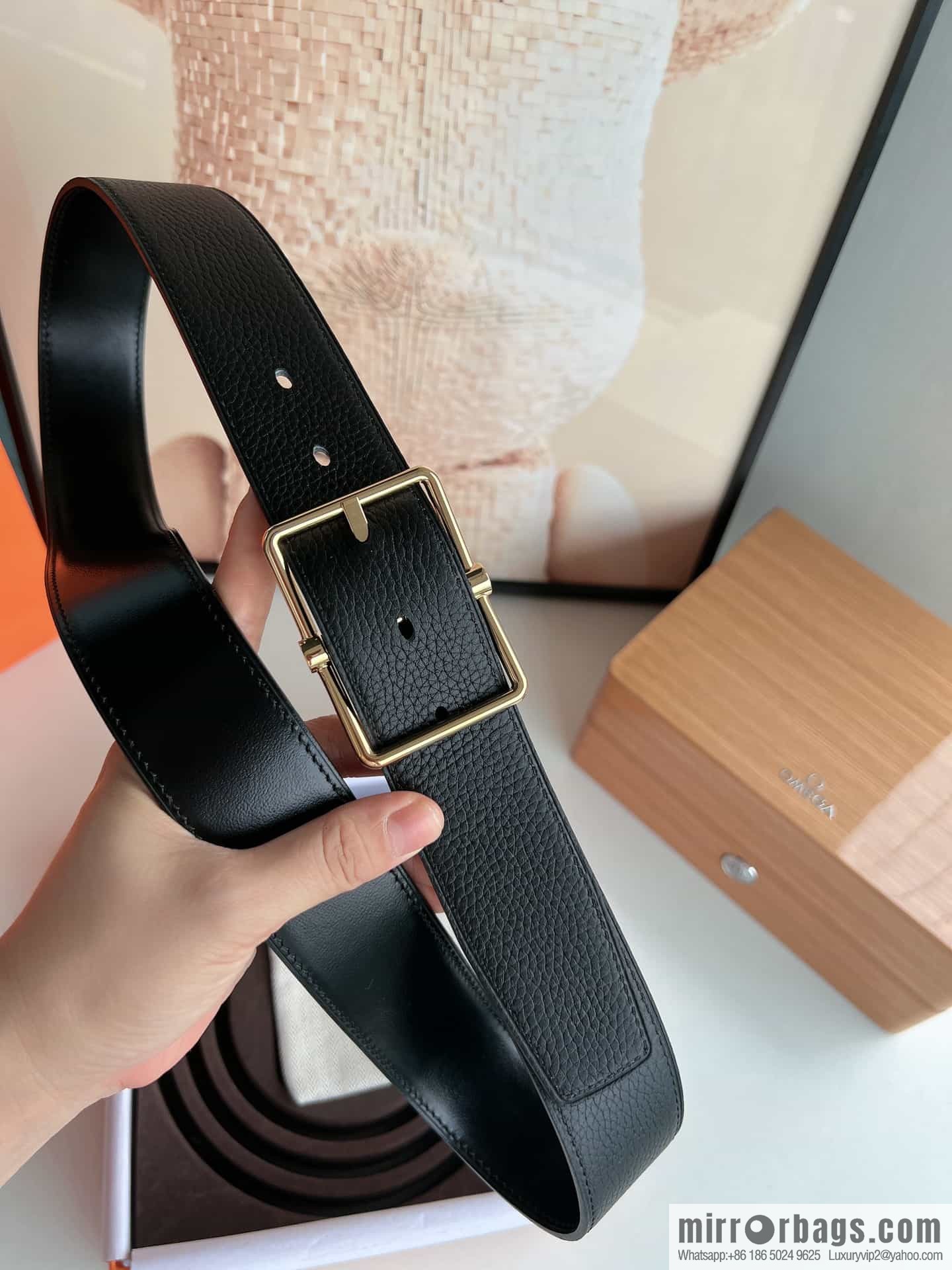 Hermes Hermes 40mm Nathan Double Sided External Belt
