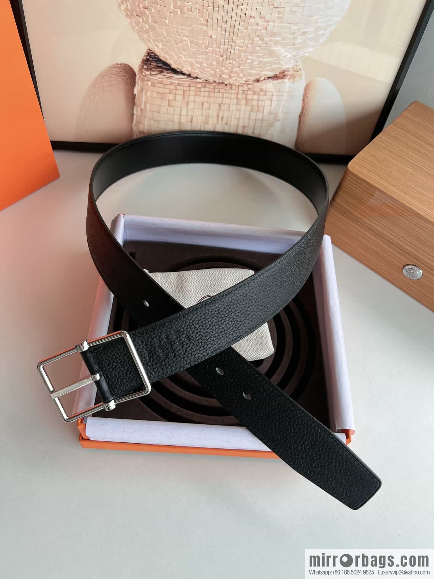 Hermes Hermes 40mm Nathan Double Sided External Belt