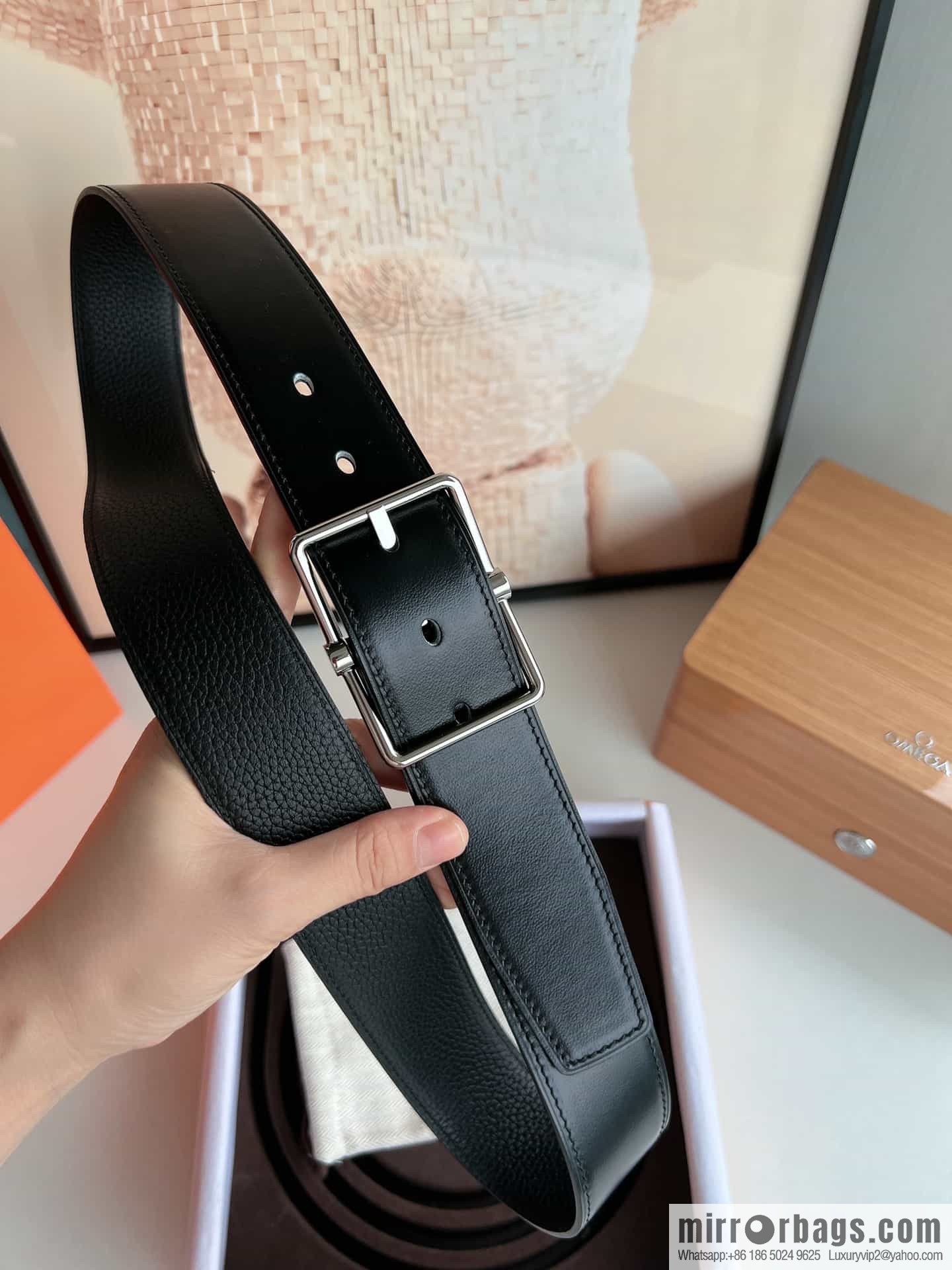 Hermes Hermes 40mm Nathan Double Sided External Belt