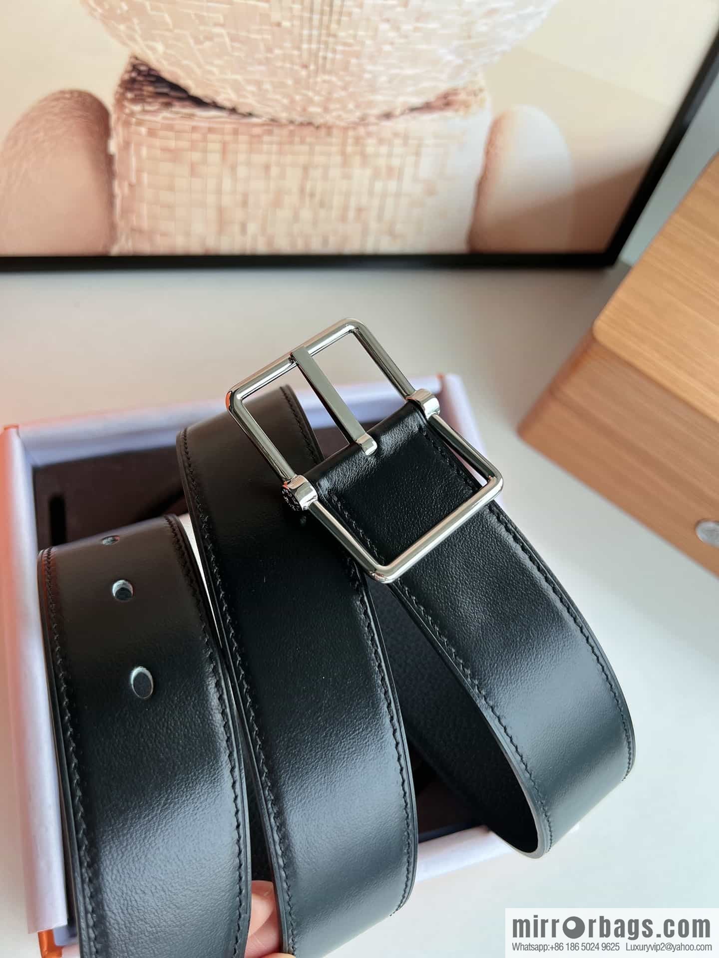 Hermes Hermes 40mm Nathan Double Sided External Belt