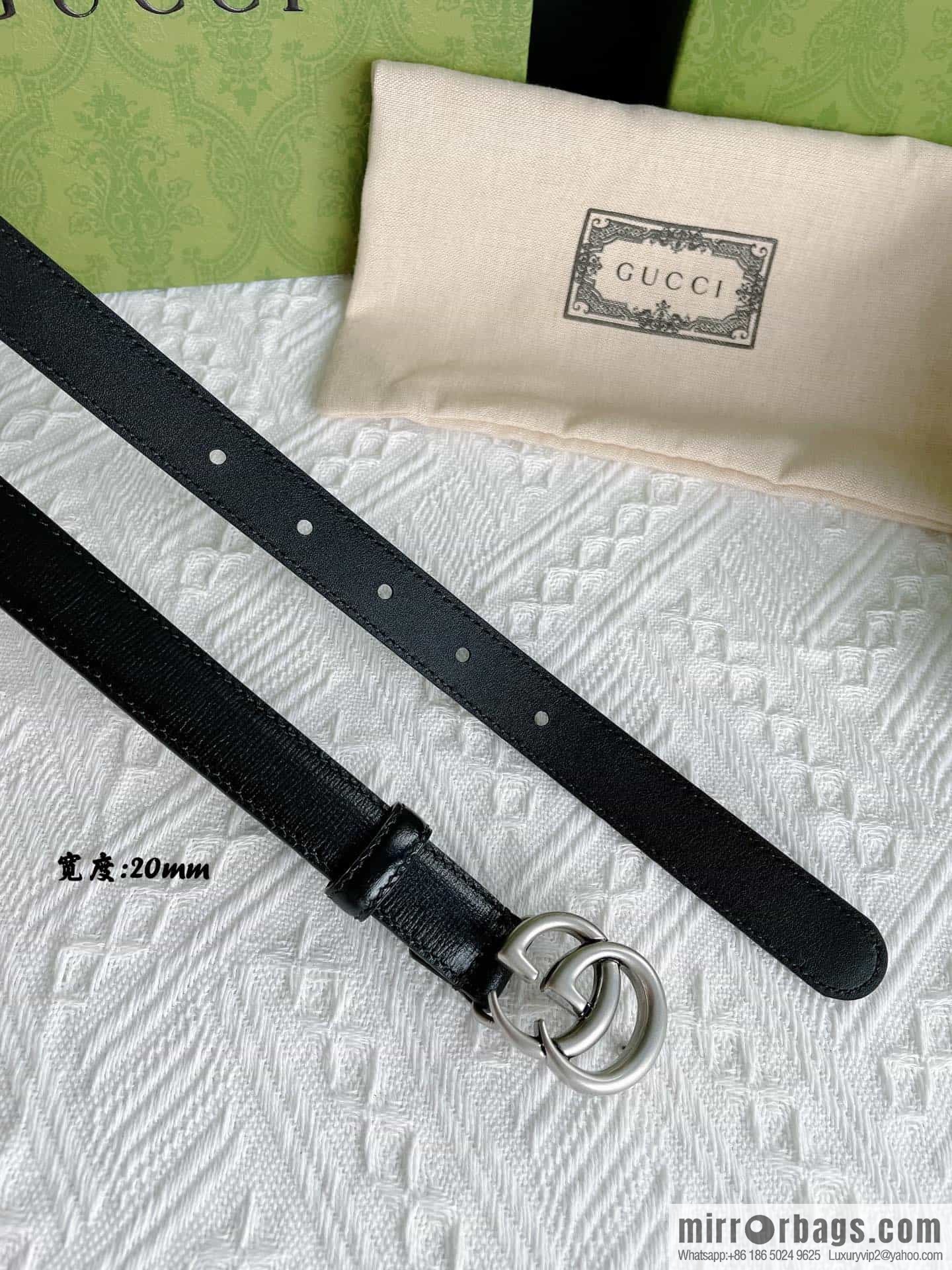 Gucci Gucci, imported cowhide texture with 2.0/3 0/4.0