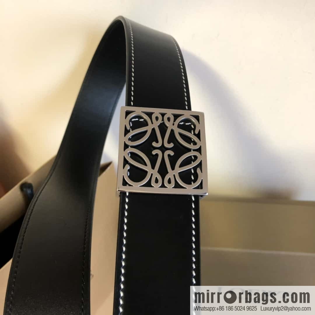 Spain LOEWE 3.8cm double-sided first layer two-sided external belt