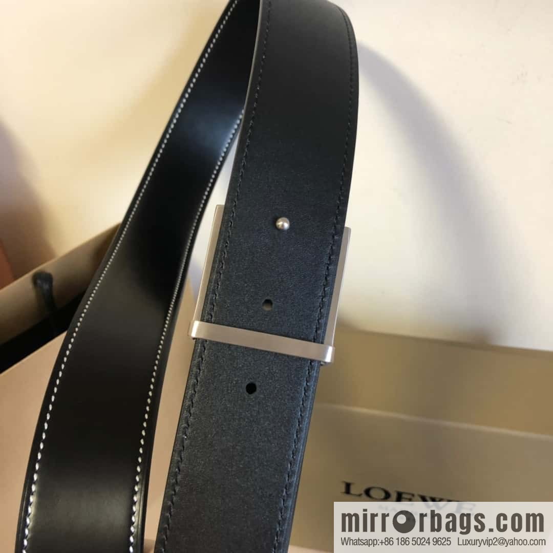 Spain LOEWE 3.8cm double-sided first layer two-sided external belt