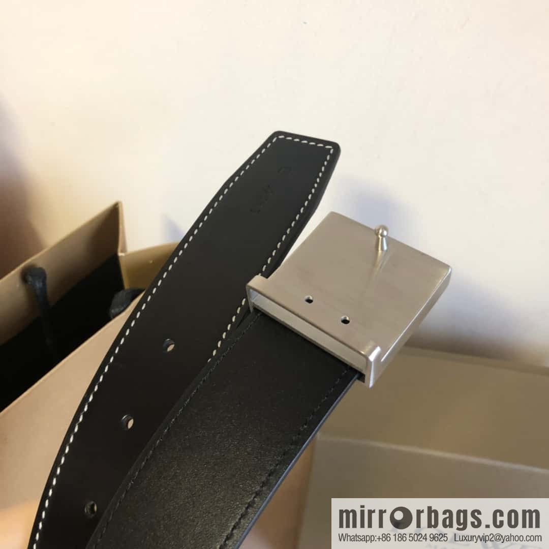 Spain LOEWE 3.8cm double-sided first layer two-sided external belt
